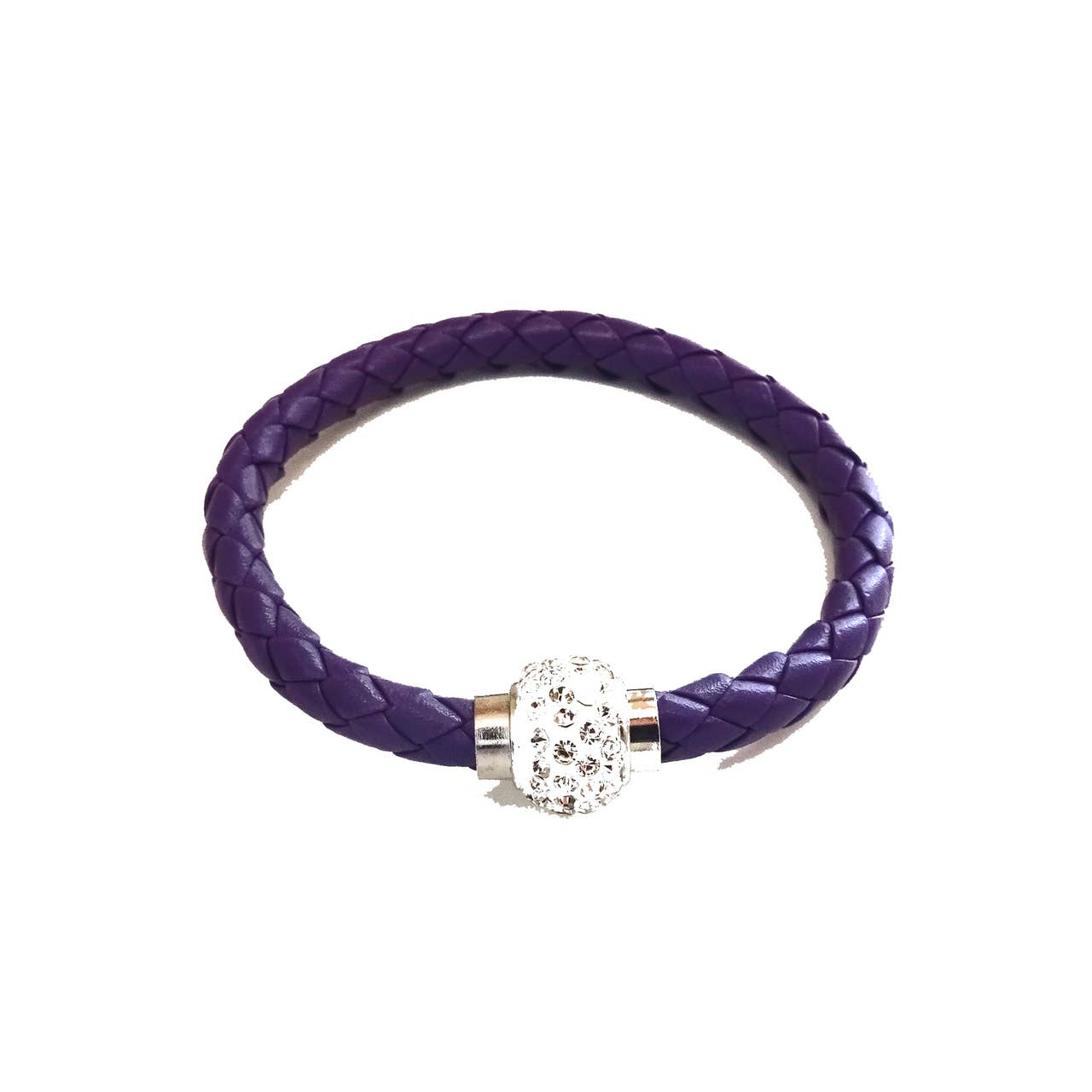 Laurent Scott Collection - Wholesale Bangle Bracelet - Tivoli Purple Leatherette Bracelet0