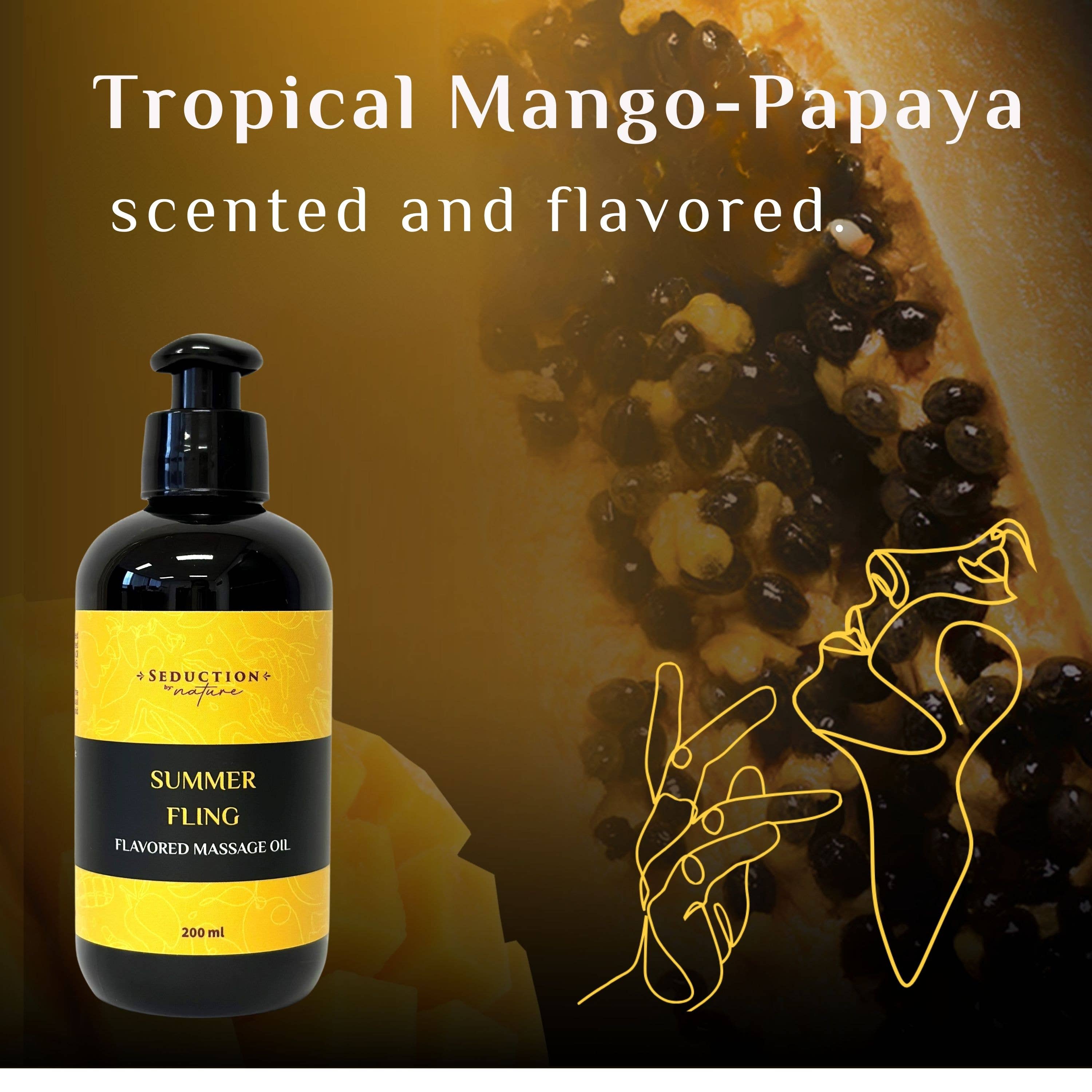 Seduction by Nature - Wholesale Massage Oil/Gel - Summer Fling - Kissable Massage Oil7