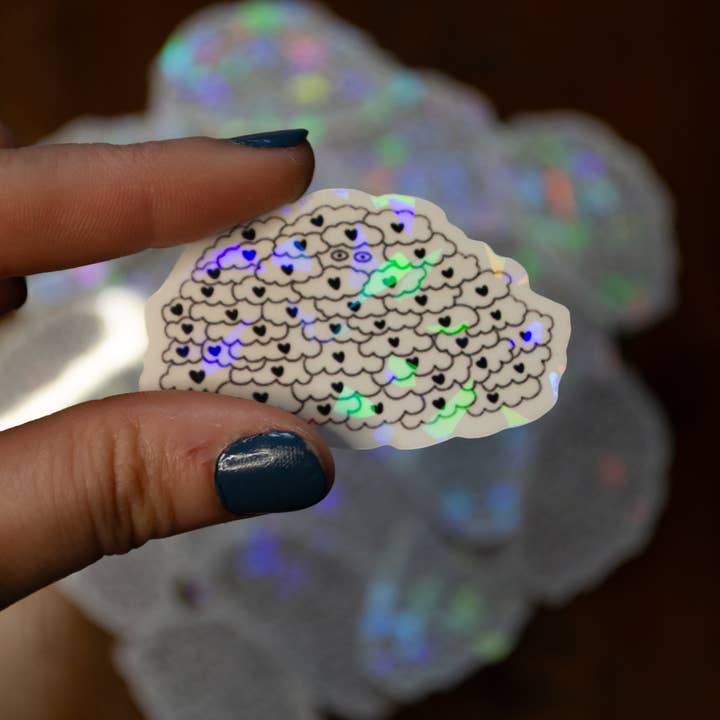 Autocolantes holográficos "Palavras aconchegantes" por atacado de Grisbleu