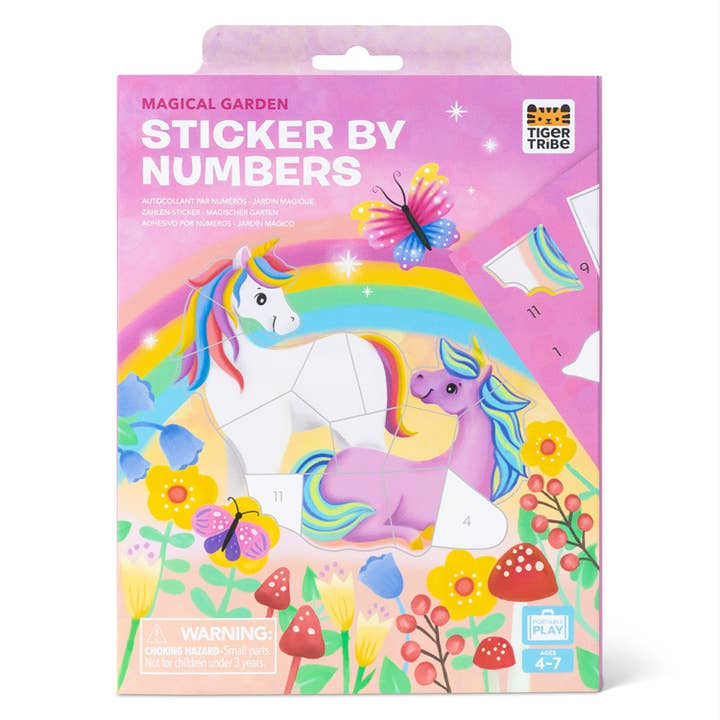Sticker by Numbers - Magical Garden for wholesale by Tiger Tribe