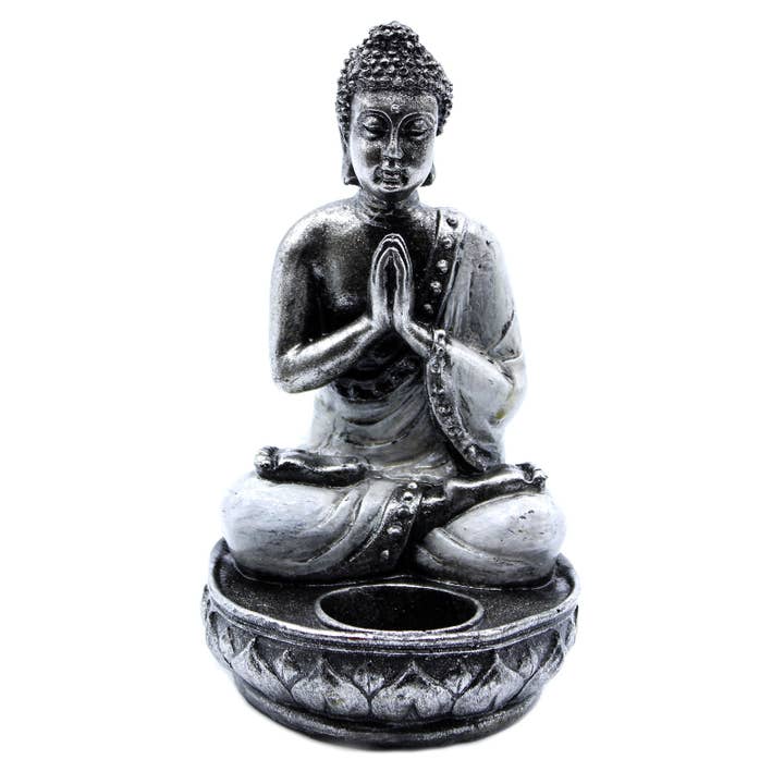 Buda candle holder - White - Medium for wholesale by AW Artisan