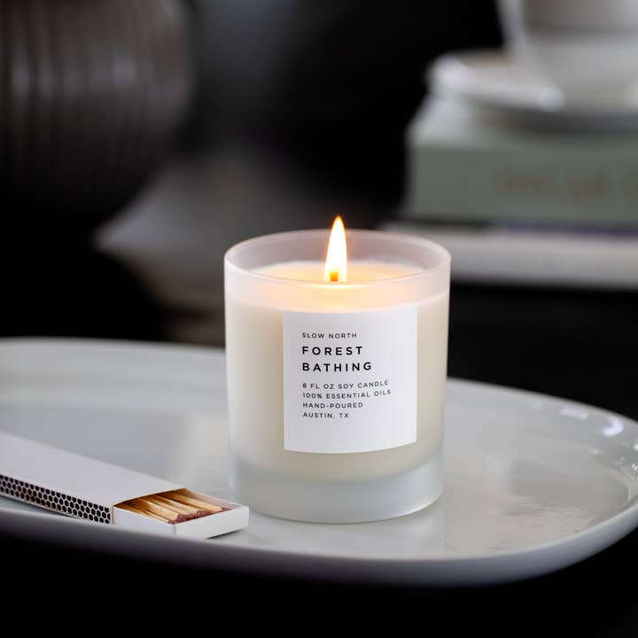 Slow North - Wholesale Jar/Filled Candle - Forest Bathing - Non-Toxic Candle - Spring Gift4