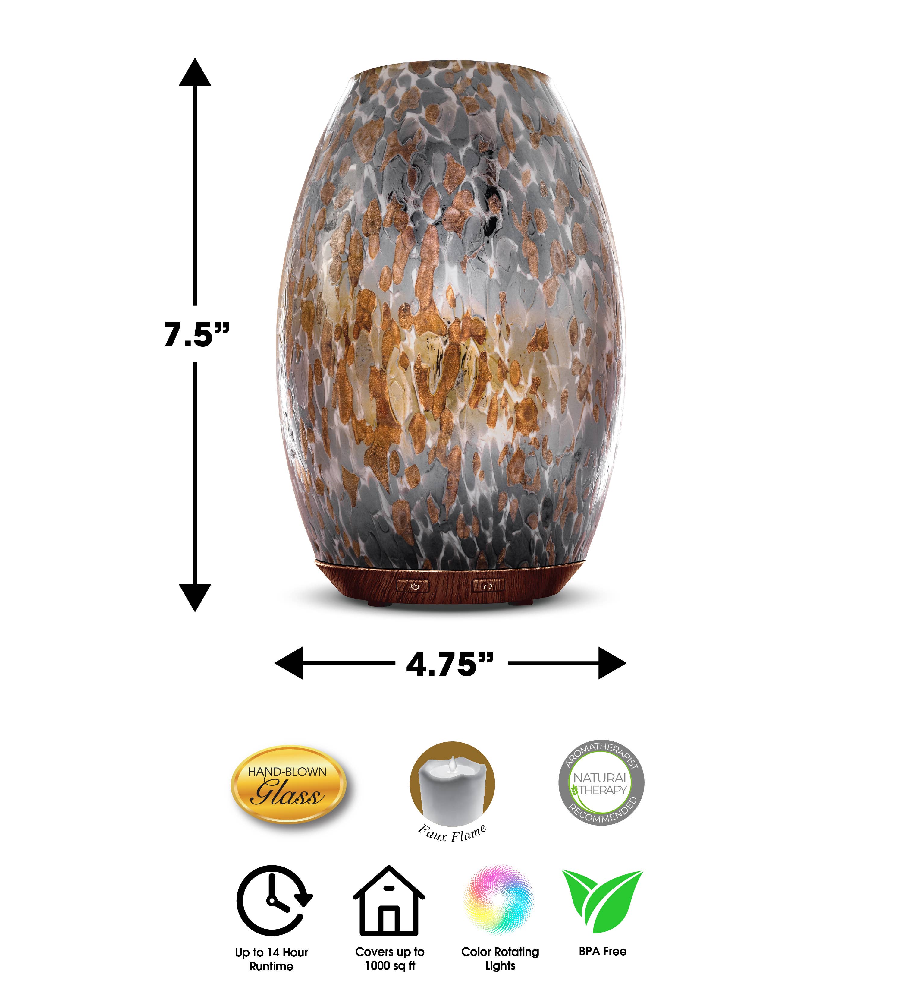 Greenair Inc. - Wholesale Electronic Diffuser - Brecia decorative hand-blown glass diffuser1