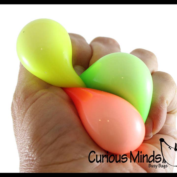 Curious Minds Toys - Vendita all'ingrosso Palla/pasta antistress - 1 piccola e incredibile palla antistress al neon confezionata singolarmente da 3,8 cm8