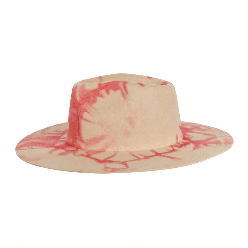 American Hat Makers - Wholesale Fedora - Unisex - Tie Dye Wool Felt Fedora Hat - Style Demi2