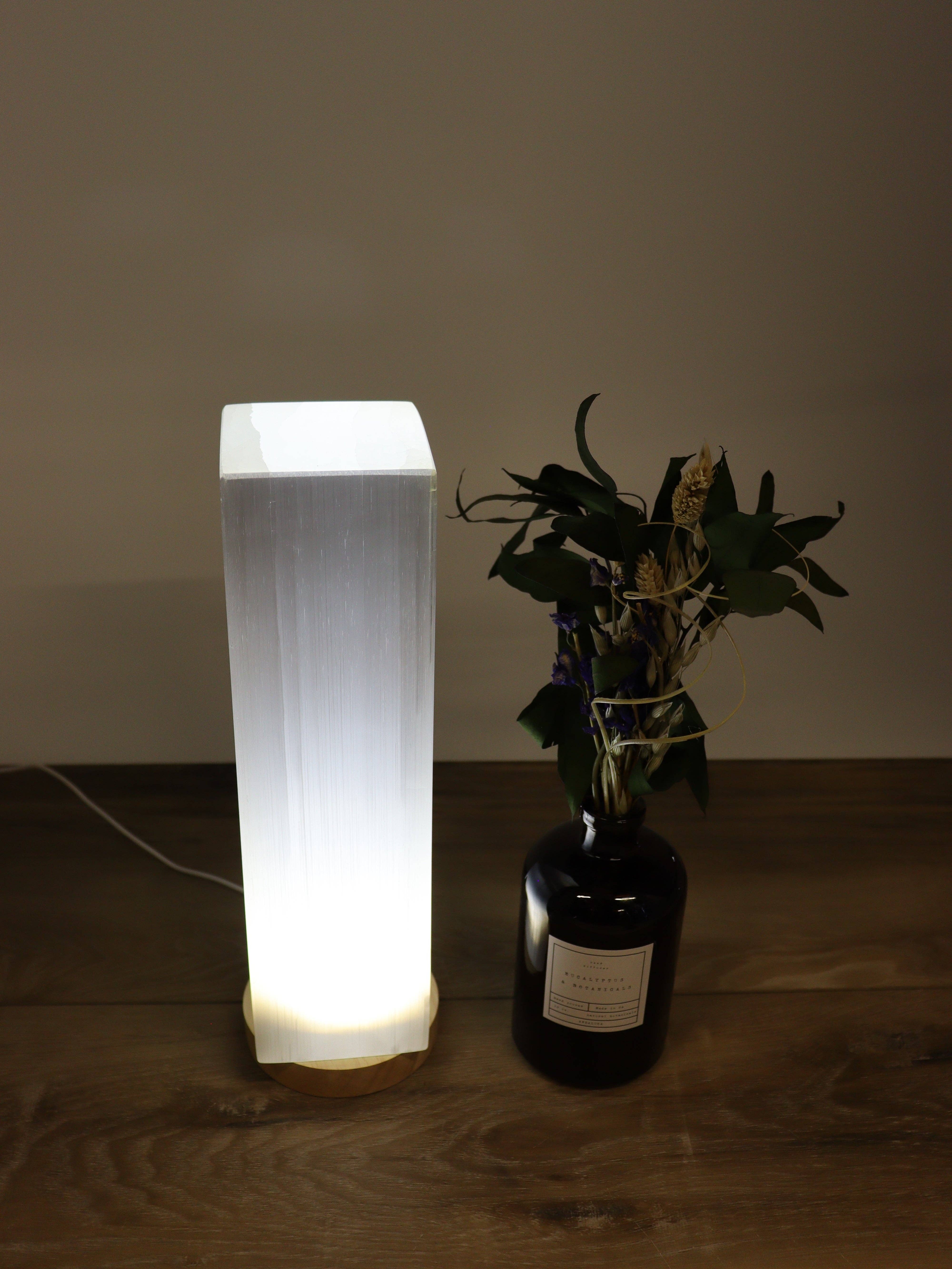 Mi Esperanza Minerals - Wholesale Accent/bureaulamp - Rechthoekige selenietlamp2