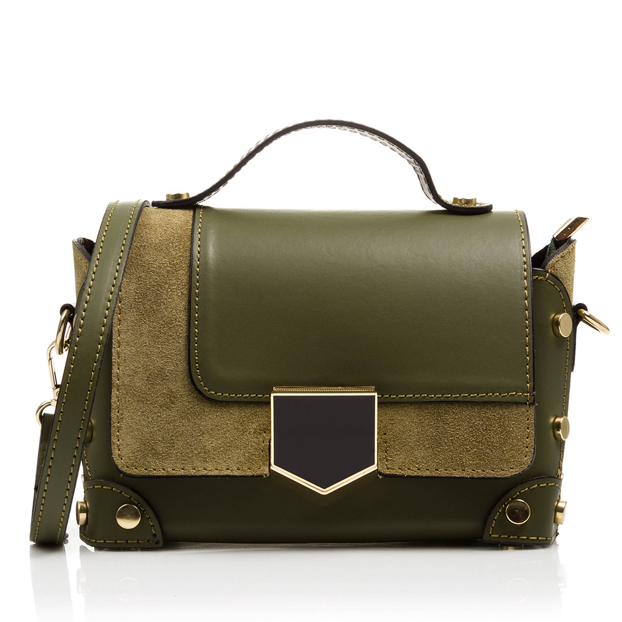 FIRENZE ARTEGIANI – Mala com alça superior – Mulher por atacado – Bolsa feminina Agerola. Couro genuíno Ruga Suede4