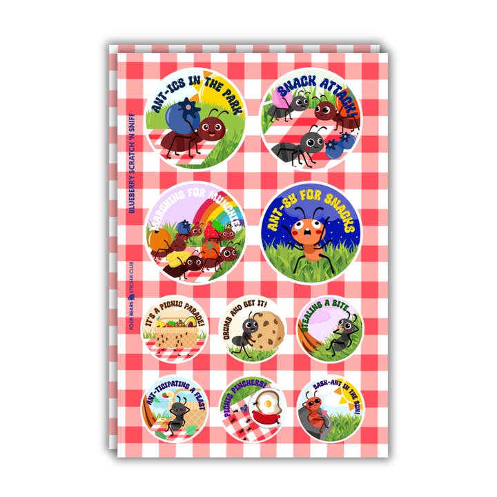 Antsy For Snacks for wholesale by Four Bears Sticker Club
