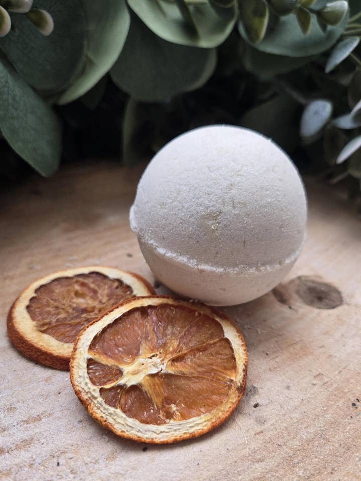 Refreshing Burst: Sweet Orange Bath Bomb for wholesale by The Rudd Homestead LLC