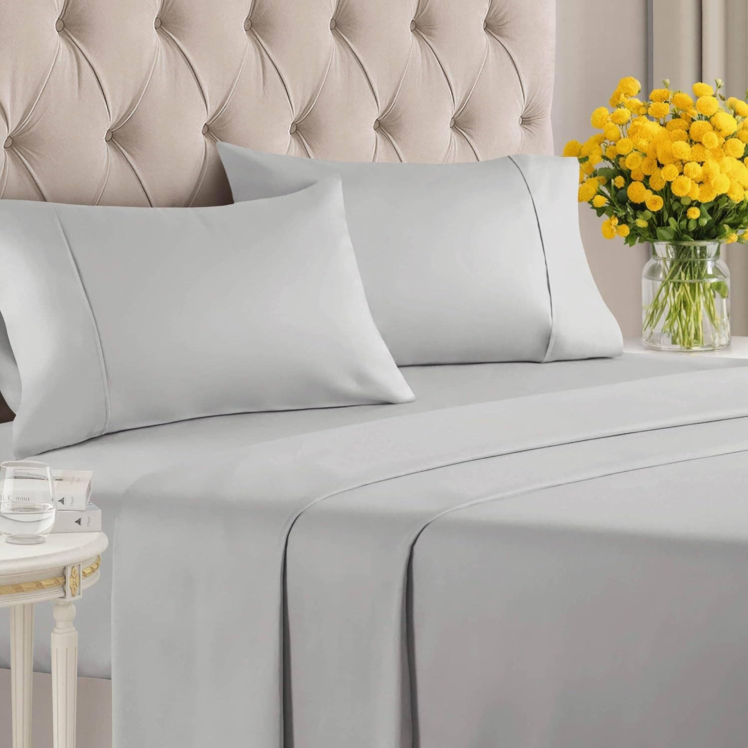 CGK Unlimited - Wholesale Sheet Set - Cotton 1000 Thread Count 4 Piece Sheet Set21