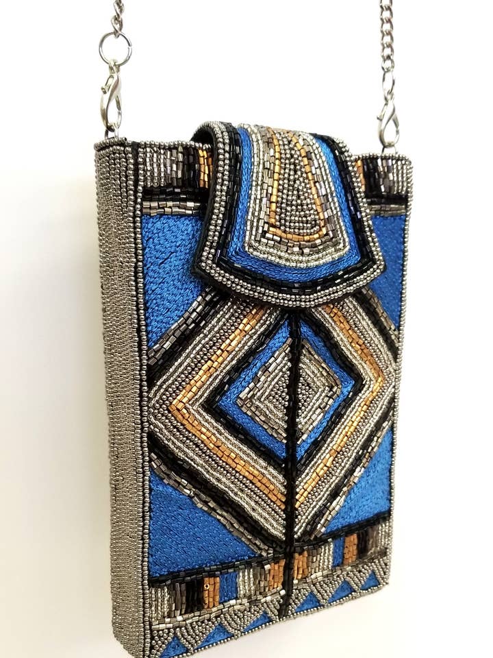 CELLPHONE BAG EMBROIDERED for wholesale by Ricki designs