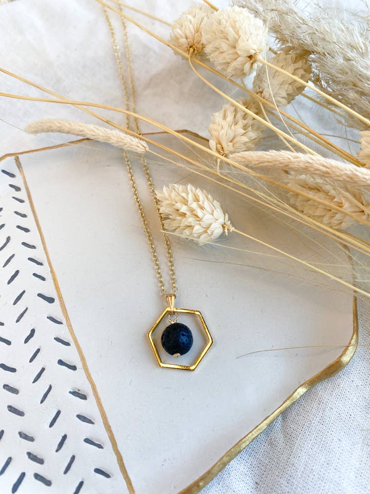 Emilia Diffuser Necklace for wholesale by Rebecca May Jewellery