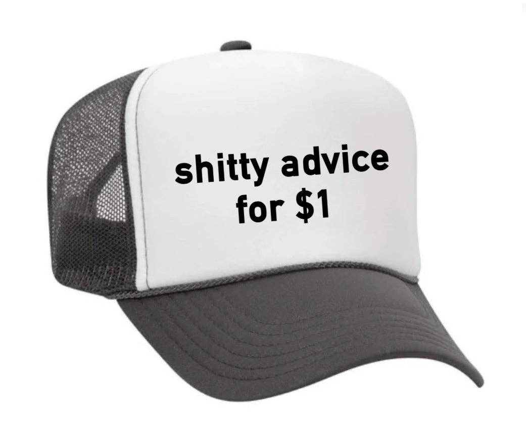 Inappropriate Trucker Hats - Wholesale Trucker Hat - Unisex - Shitty Advice for $1 Trucker Hat9