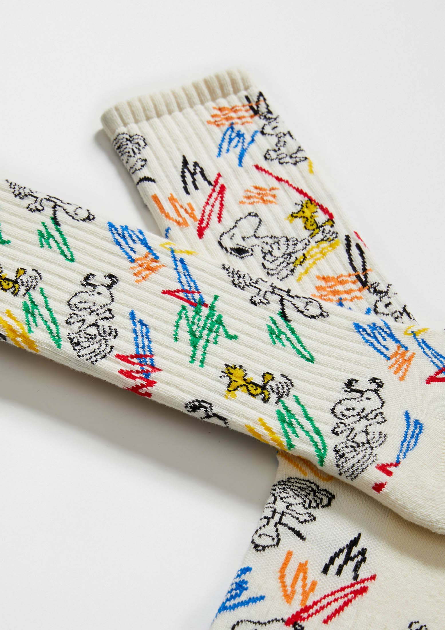 Beige BeSnoopy Paint - 100% Organic Cotton Socks for wholesale on Faire2