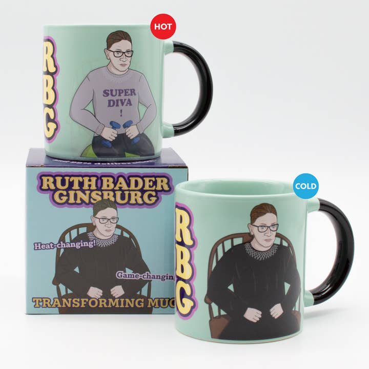 Unemployed Philosophers Guild - Wholesale Coffee Mug - Ruth Bader Ginsburg Heat-Changing Coffee Mug