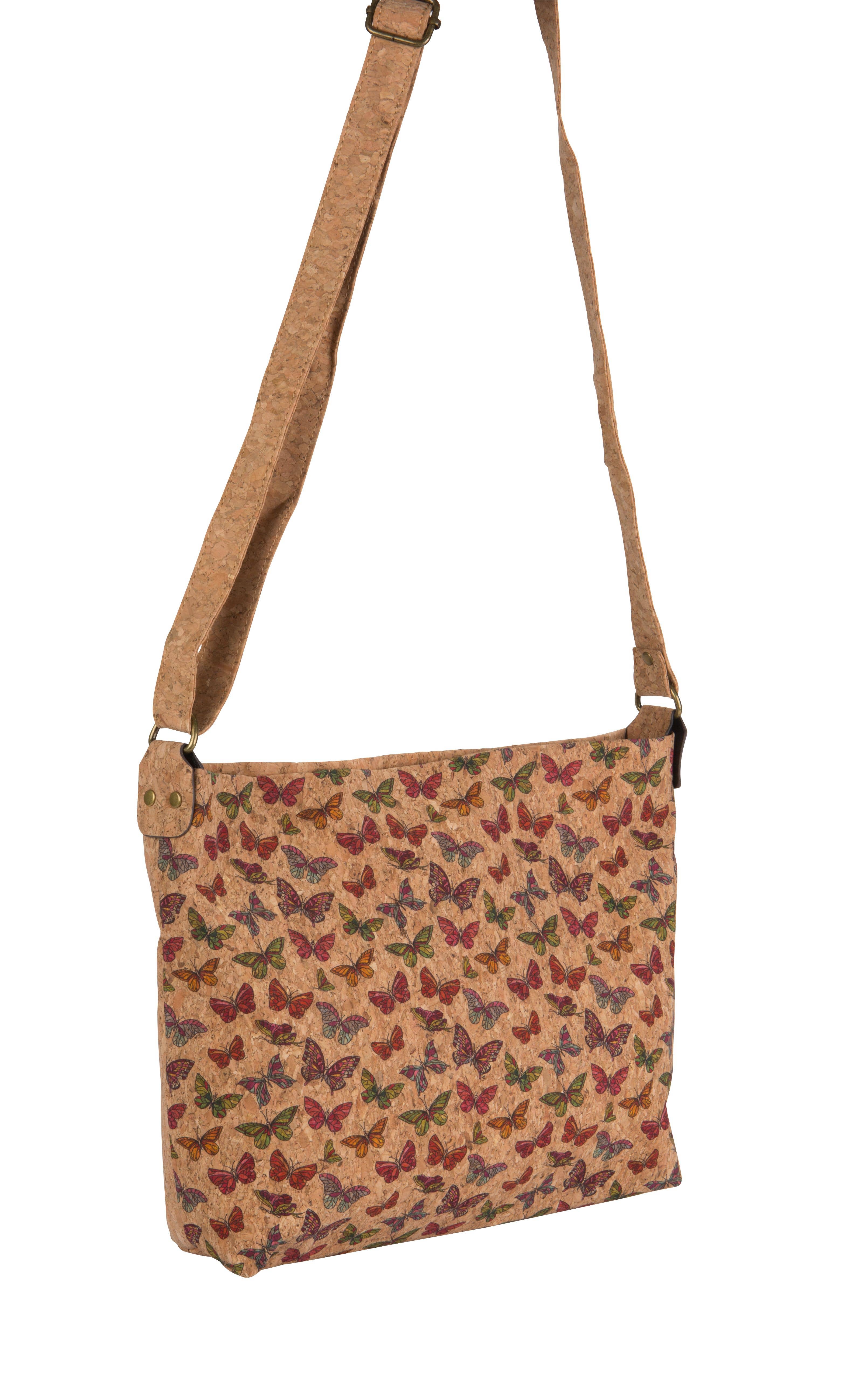 Kaleidoscope Accessories - Wholesale Crossbody Bag - Women's - Crossbody cork bag, back zipper pocket, 4 assorted3