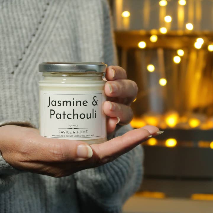 Vela de jazmín y pachulí para venta al por mayor de Castle and Home