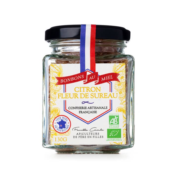 Les Abeilles de Malescot - Wholesale Hard Candy - Honey Candies Lemon & Elderflower (130g)