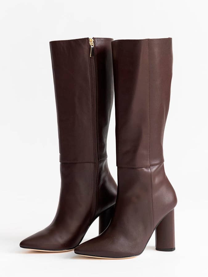 Celina Tall Boot - Espresso for wholesale by Alma Caso