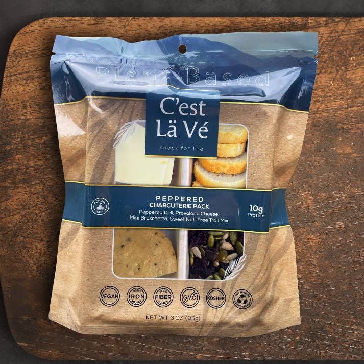 C'est Lä Vé - Wholesale Shelf Stable Prepared Meal - Peppered Plant Based Charcuterie Snack