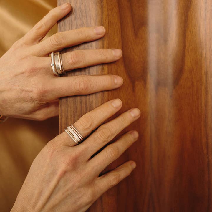 Colleen Mauer Designs - Wholesale Band/Stacked Ring - The Hayes Valley Ring Set