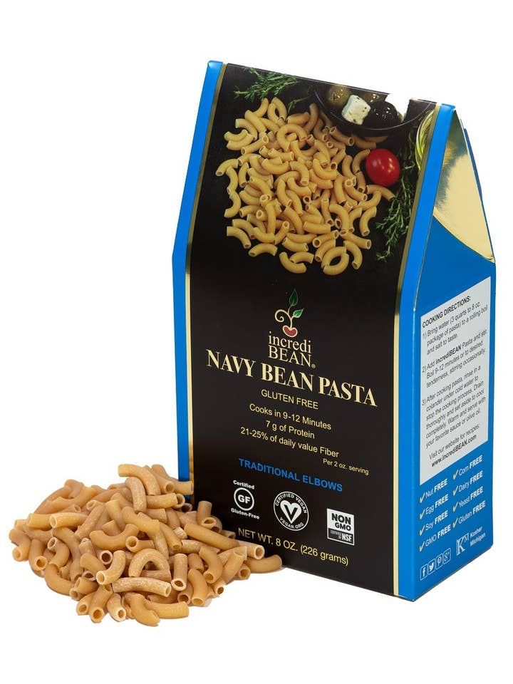 Navy Bean Gluten-Free Pasta-Elbows Tradition for wholesale by Breads From Anna