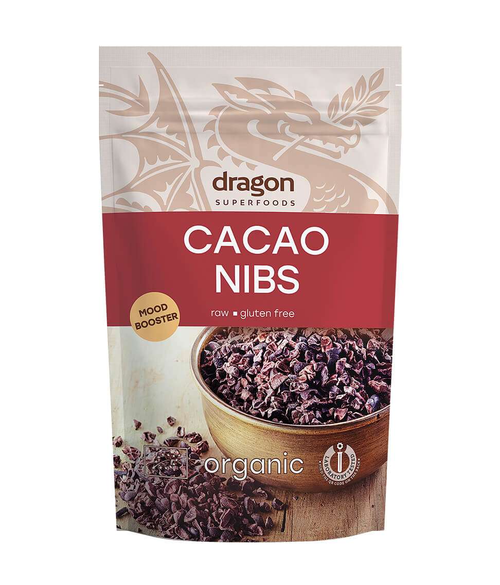 Smart Organic – wholesale Chocolate – Cacao Nibs, Bio, Dragon Superfoods, 200g/1kg