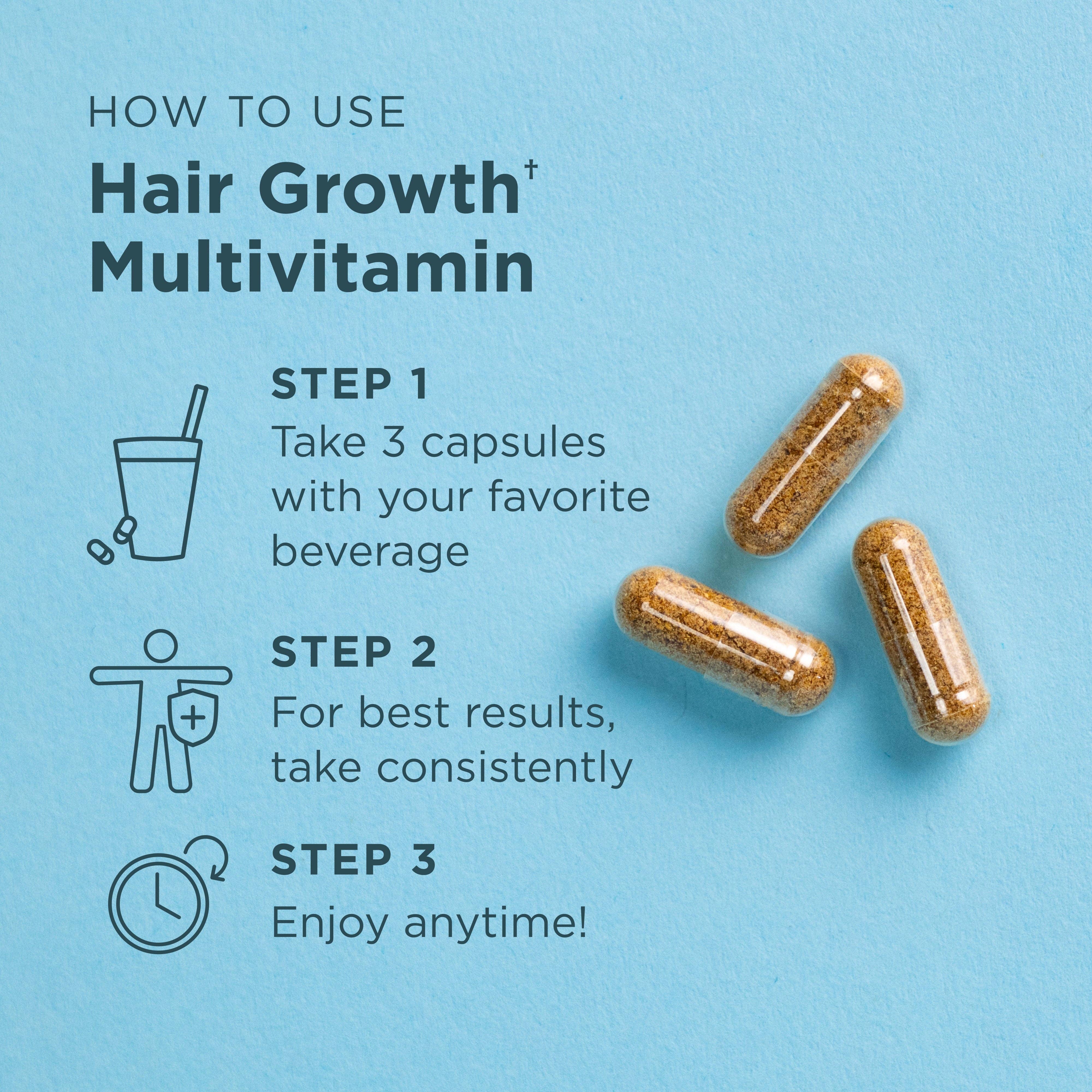 Ancient Nutrition - Vente Supplément oral/vitamine - Multivitamines pour la croissance des cheveux | Gélules (90 gélules)5