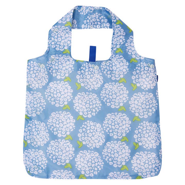 rockflowerpaper - Wholesale Grocery/Shopping Bag - HYDRANGEA BLOSSOMS Reusable Shopper blu Bag