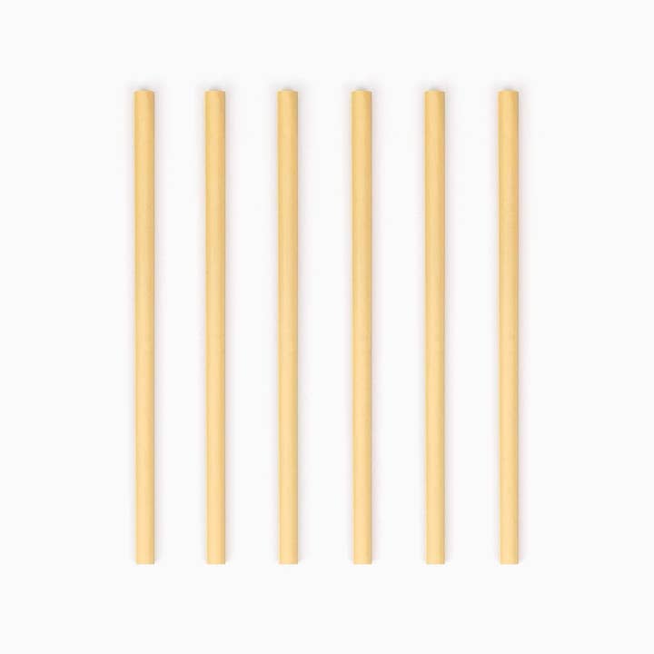 Bamboo Straw 6-pack for wholesale by agood company