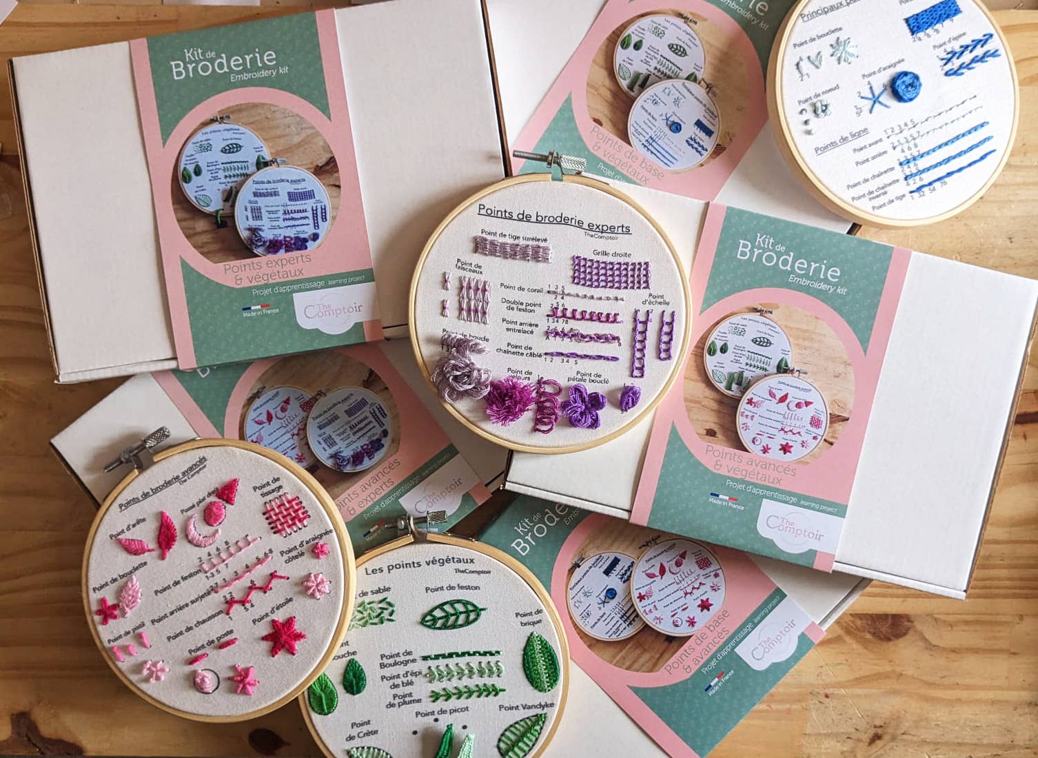 TheComptoir - Vendita all'ingrosso Attrezzatura per ricamo/punto croce - Kit de broderie des points avancés7