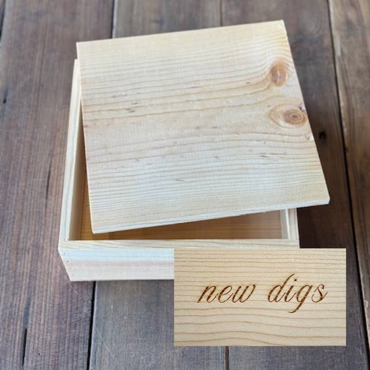 Mill 54 - Wholesale Gift Box - The Sapling Wood Box "NEW DIGS"
