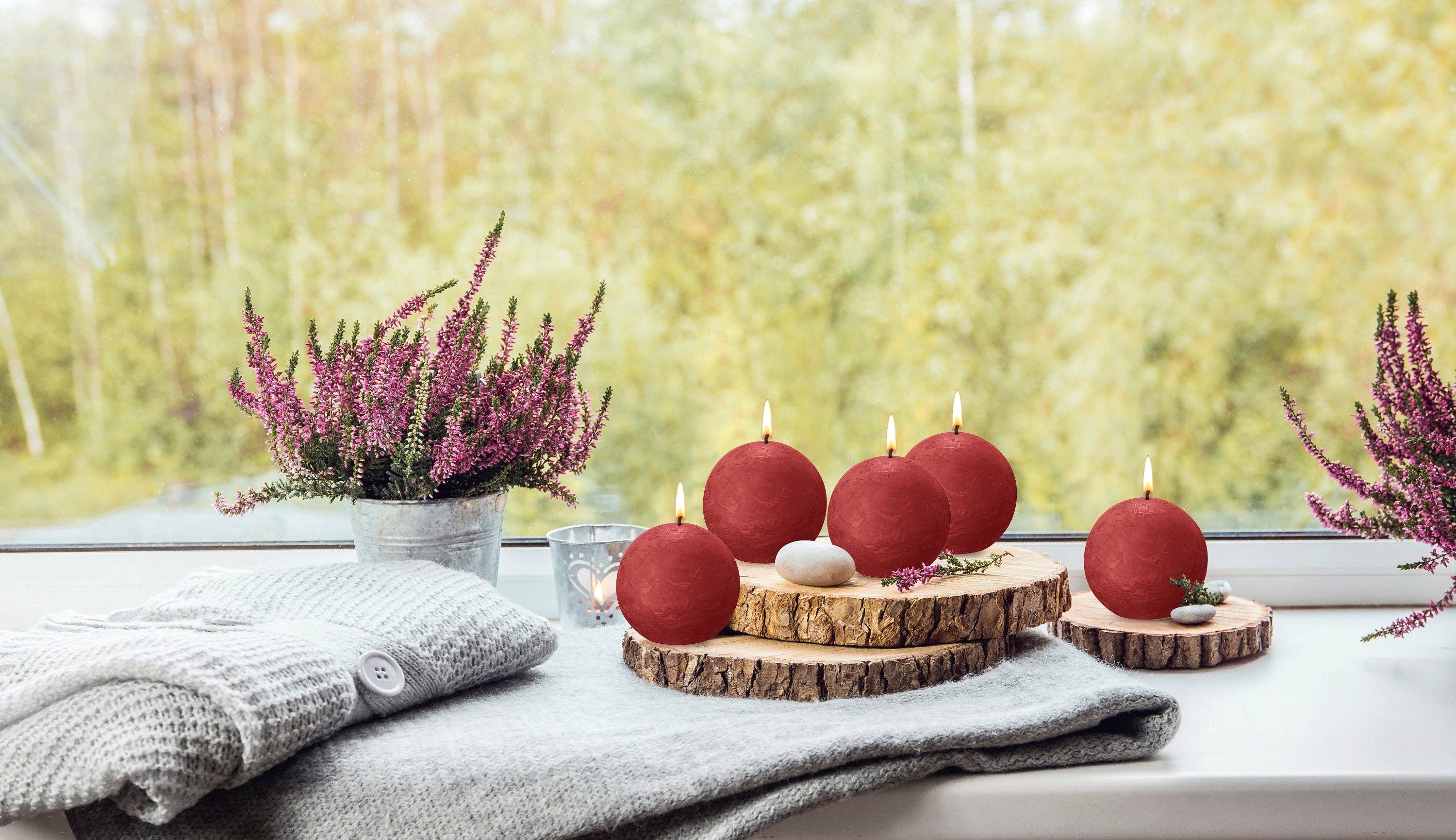 BOLSIUS – Velas de decoração por atacado – 6 Velas rústicas 3" - Inperfuted - Natural - Eco-Friendly - Cera Plant-Based - **Vendido Individualmente114