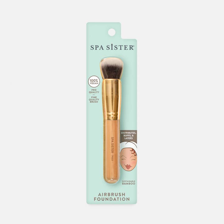 Bath Accessories Company - Wholesale Cheek/Face Makeup Brush - Airbrush Foundation Brush - Vegan1