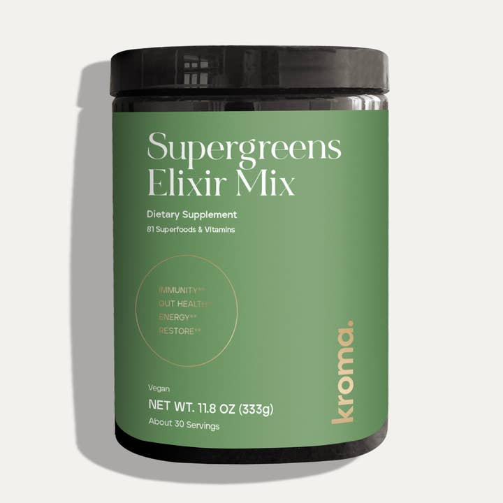 Supergreens Elixir for wholesale by Kroma Wellness