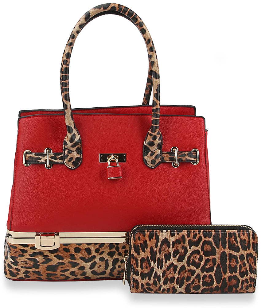 Handbag Express - Wholesale Tote Bag - Women's - Metal Frame Tote Handbag Set1