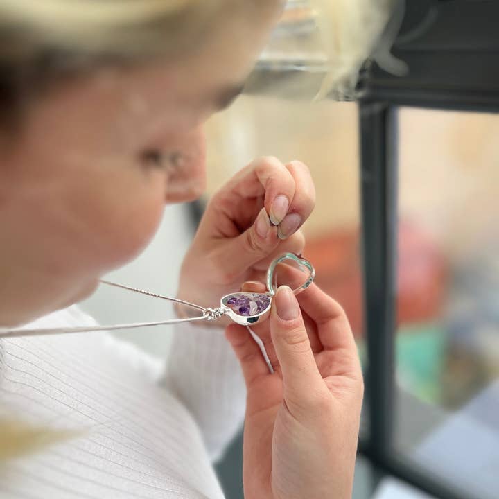 Mon Bijoux - Wholesale Locket Necklace - Medium Deep Silver or Gold Heart Locket Secret Message5