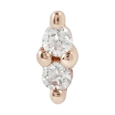 Mishka 2 - Cz - Threadless End for wholesale by Piercing-zone