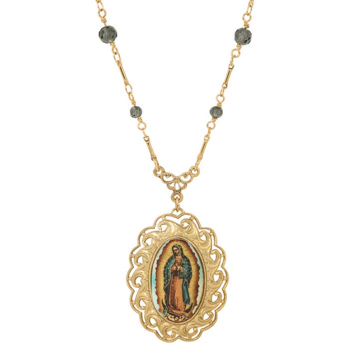 Symbols Of Faith Our Lady Of Guadalupe Radiant Pendant for wholesale by 1928 Jewelry