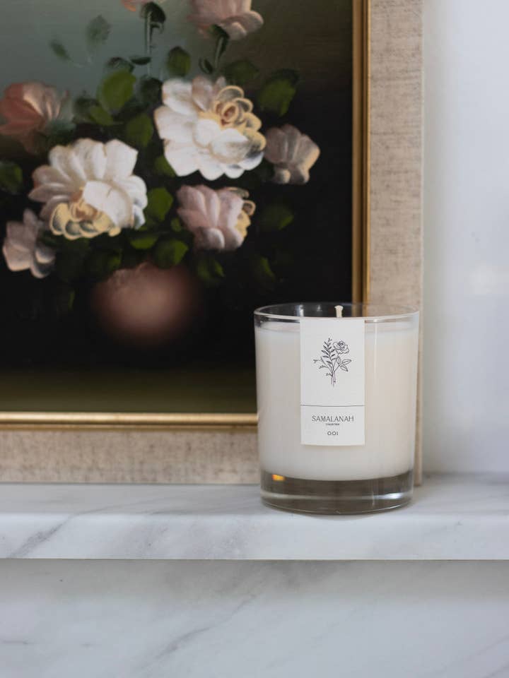 Dark Honey & Tobacco Signature Candle for wholesale by Samalanah Collection