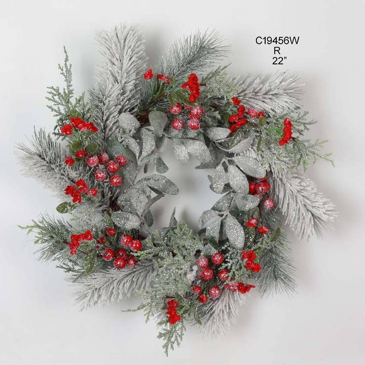 Couronne décorative extérieure saisonnière de 22 pouces pour la vente par Tellon Investment & Trade