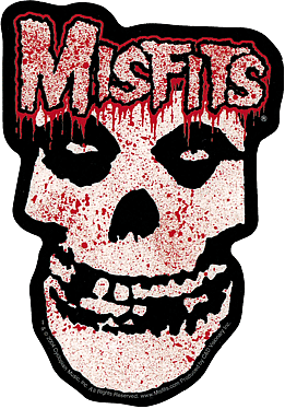 Square Deal Recordings & Supplies - Wholesale Sticker - Sticker - The Misfits - Crimson Ghost With Blood Splatter0