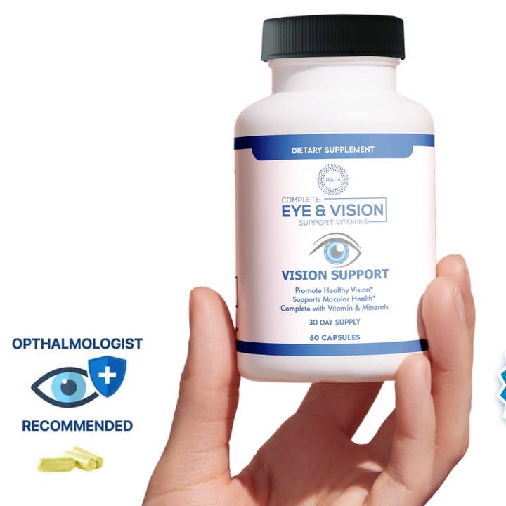 Rain™ Vitamines Naturelles pour les Yeux et la Vision (60 Gélules) pour la vente par RAIN