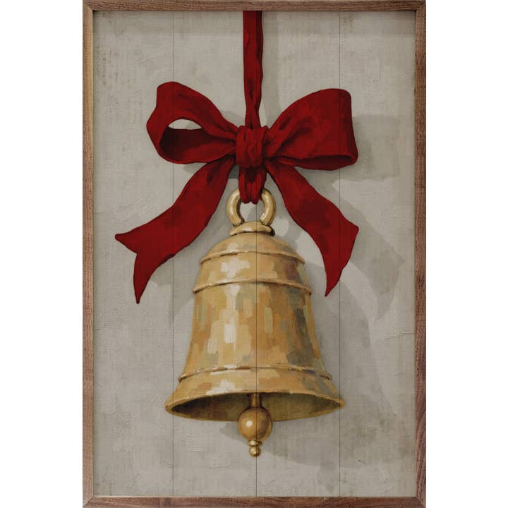 Hanging Bell Ribbon Red for wholesale by Kendrick Home
