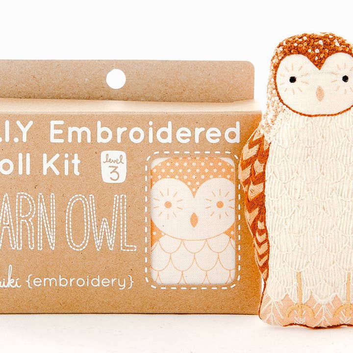 Kiriki Press - Vente Accessoire de broderie/point de croix - Barn Owl - Kit de broderie1