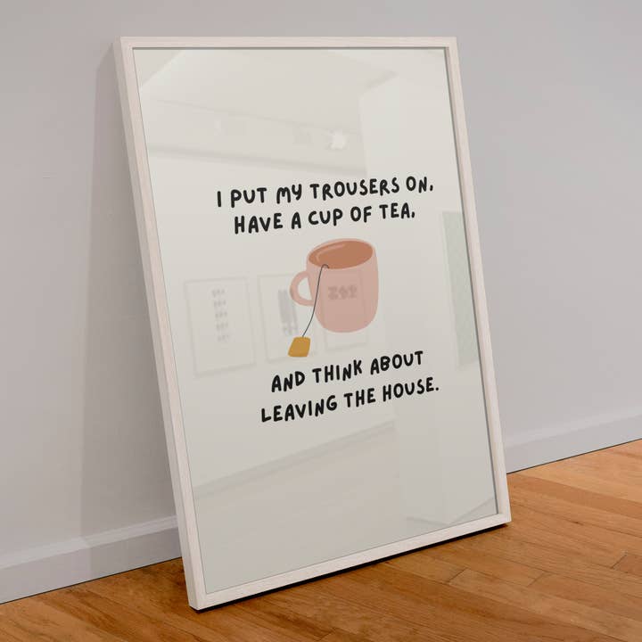 Tasse de thé, imprimé inspiré de Parklife pour la vente par Blue Iris Designs Co