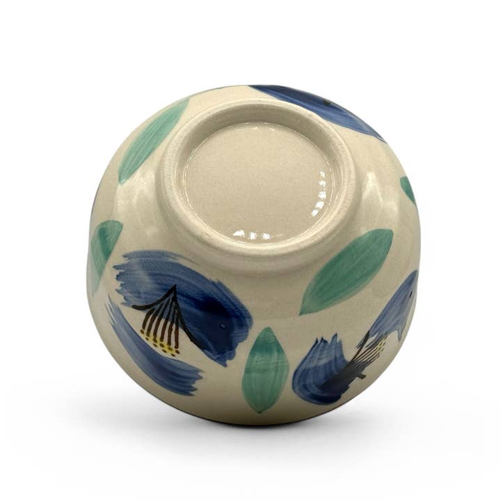 Inoue Tea – Tigela por atacado – Aoi Mizu no Hana Beige Seto-yaki Chawan - Taça de Matcha Japonesa3