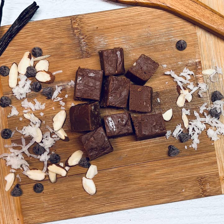 Meem's Fudge Shoppe - Wholesale Fudge - Chocolate w/Almonds & Coconut Fudge