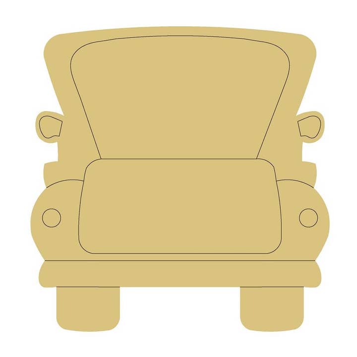 Truck Design By Lines Unfinished Wood Cutout Style 3 pour la vente par Diverse Woodworking