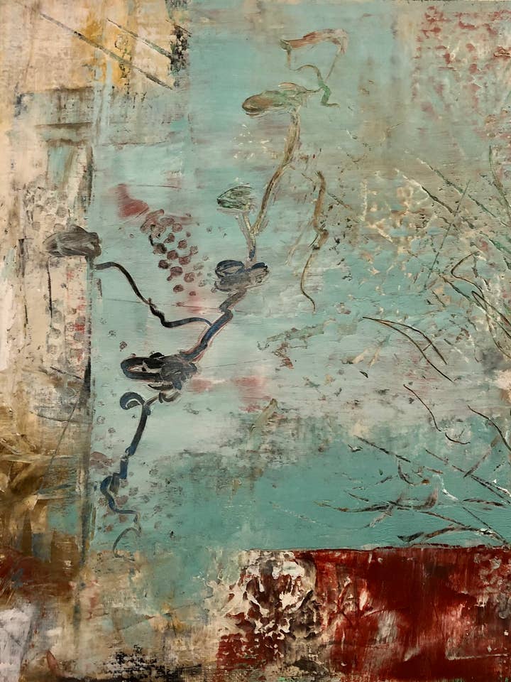 'Blue Garden' - ARCHIVAL FINE ART PRINT for wholesale by Denize de Senneville